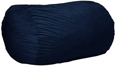 Sofa Sack Bean Bag Chair Cover Only, for Adults and Kids, Without Filling Comfy Fluffy Round or Oval Beanbag Chair Cover Replacement, Lazy Sofa Cover for Reading Chair or Floor Chair, 6-Feet, Navy - Image 4