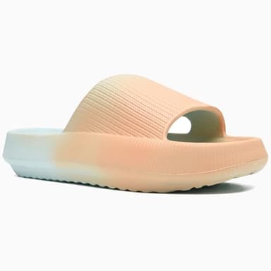 rosyclo Cloud Slippers for Women and Men, Pillow House Slippers Soft Comfortable Cushioned Lightweight Home Shower Shoes Women's Cloud Slide Sandals for Ladies Indoor, Sunrise - Image 5