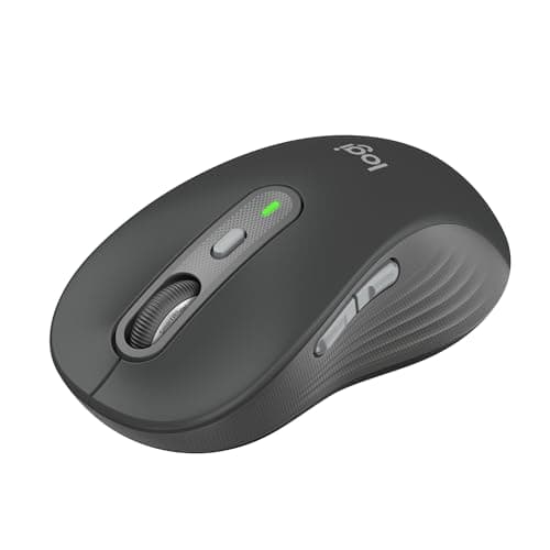 Logitech Signature Plus M750 L Wireless Mouse - for Large Hands, SmartWheel, Bluetooth, Multi Device, 24-Month Battery, Silent Clicks, Customizable Side Buttons, Contoured Shape - Graphite - Image 1
