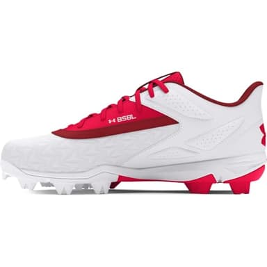 Under Armour Men's Leadoff Low RM 3.0 Baseball Cleat, (600) Red/White/Red, 7.5, US - Image 1
