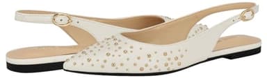 Nine West Women's Beamz Flat, White 140, 10 - Image 6