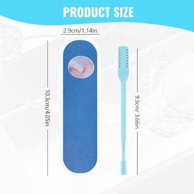JUDUNA 2 in 1 Nasal Hair Cutter, 2025 New Nostril Hair Remover Tool Double Sided Nose Hair Knife, Manual 360° Rotating Nose Hair Trimmer with Ear Digger for Men and Women (Cream, 3 Pcs) - Image 4