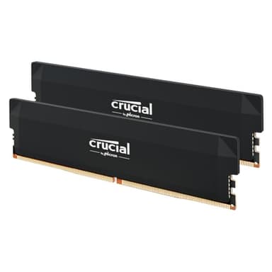 Crucial Pro DDR5 RAM 64GB Kit (2x32GB) 6400MHz CL40, Overclocking Desktop Gaming Memory, Intel XMP 3.0 & AMD Expo Compatible – Black CP2K32G64C40U5B - Image 1