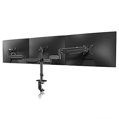 Pholiten Triple Monitor Desk Mount,Triple Gas Spring Monitor Arm for 17-32 inch LCD Computer Screens,Holds up to 22lb,Swivel, Tilt, Rotation, Clamp & Grommet Kit - Image 8