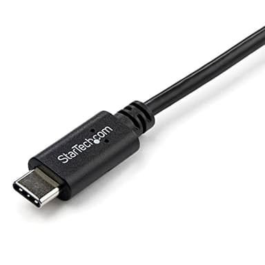 StarTech.com Right Angle USB-C Cable - 1m / 3 ft - Reversible - M/M - USB Type C Cable - USB-C Charge Cable - USB C to USB C Cable (USB2CC1MR), Black - Image 3