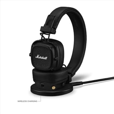 Marshall Major V On-Ear Wireless Bluetooth Headphones - Black - Image 9