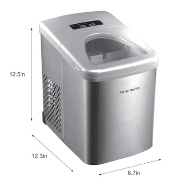 Frigidaire 26 Lbs per Day Portable Compact Maker, Ice Making Machine, Stainless, Medium - Image 5