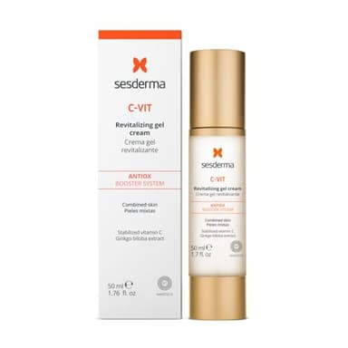 Sesderma C-VIT Revitalizing Gel Cream, Powerful Antioxidant Gel Cream Infused with Vitamin C & Hyaluronic Acid for Youthful, Vibrant Skin, 1.7 fl oz - Image 1
