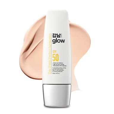 GANGNAM GLOW Day Shield Perfect Sunscreen SPF 50 - Effortless Tinted Sunscreen with Zinc Oxide, Sheer Moisturizer for face, Quick Absorption, Broad Spectrum, All Skin Types, Korean Skincare, 1.69 floz - Image 1