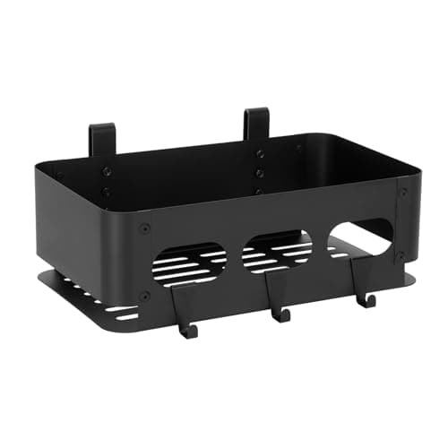 Storage Bin for Traeger Grills,Side Basket,Torage Container Suitable for Traeger Ironwood 650 885,Pro Series 22 34,Pro D2 575 780,Z-Grills,Pit Boss,Traeger Grill Accessories Storage Shelf with 3 hooks - Image 1