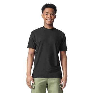 Comfort Colors Adult Short Sleeve Tee, Style G1717, Black (1-pack), Large - Image 1