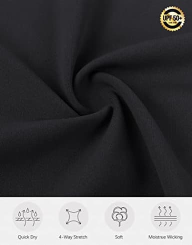 SANTINY High Rise Zipper Knee Length Black XXL Nylon Golf Skort for Women - Image 5