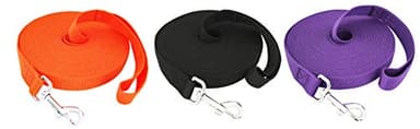 SALO Nylon Training Dog Leash for Small Medium Large Dogs, 1 Inch Wide, 20ft 30ft 40ft 50ft Long Leash Dog/Puppy Lead for Obedience Recall Training, Camping, or Backyard (40 Foot, Black) - Image 6