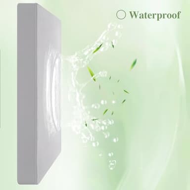 Twin Mattress Protector 2 Pack, Waterproof Mattress Pad Washable Rayon Mattress Cover Breathable Noiseless Bed Protector 3D Patterns 5" - 21'' Elastic Fitted Deep Pocket(Light Grey) - Image 4