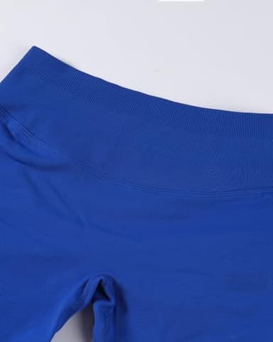 AUROLA Influence Collection Workout Shorts for Women,No Roll Up New Scrunch Seamless Gym Short-2.5" Inseam, Klein Blue, XS - Image 2