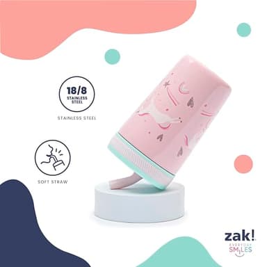 Zak Designs Bluey Kelso Tumbler Set, Leak-Proof Screw-On Lid with Straw, Bundle for Kids Includes Plastic and Stainless Steel Cups with Bonus Sipper, 3pc Set - Image 5