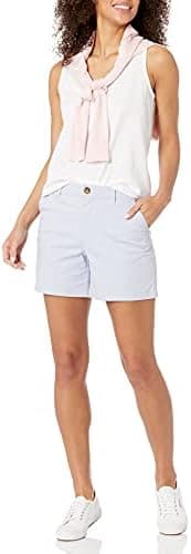 Amazon Essentials Women's Mid-Rise Slim-Fit 5 Inch Inseam Khaki Short (Available in Straight and Curvy Fits - Image 6