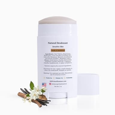 Dr. Dave's Primal Essence Tallow Deodorant - Aluminum and Baking Soda-Free - Helps Manage Body Odor and Sweat - Vanilla and Sandalwood Deodorant for Men and Women - Image 2