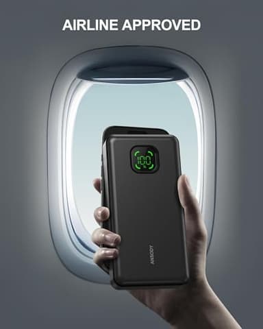 65W Power Bank, 25000mAh Travel Essential USB C Laptop Portable Charger, 100W Total Fast Charging Battery Pack for MacBook Dell XPS iPad Tablet Steam Deck iPhone 17-12 Series Samsung Switch and More - Image 4