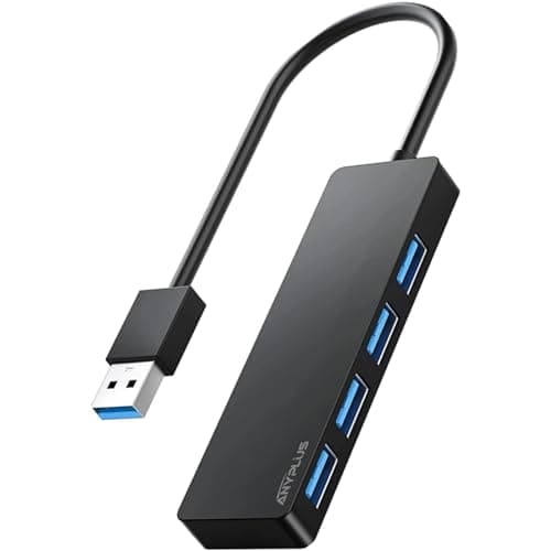 ANYPLUS USB 3.0 Hub, 4 Port USB Hub Splitter,Portable USB Adapter Mini Multiport Expander for Desktop, Laptop, Xbox, Flash Drive, HDD, Console, Printer, PC, Keyboards, HP, Dell - Image 1