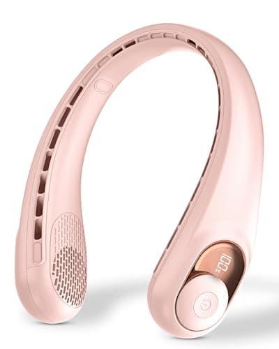 Neck Fan, Personal Fan with LED Display, USB-C Rechargeable, 4000mAh-Battery, 3-Speed Adjustment & Whisper-Quiet Operation, Perfect for Home, Travel, Sports - Image 1