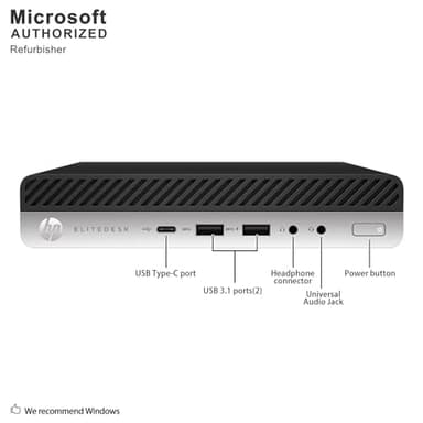 HP EliteDesk 800 G3 Mini Business Desktop Computer with 27" FHD Monitor PC Bundle, Intel Core i5-6500T Desktop PC, 16GB RAM, 512GB SSD, Keyboard & Mouse, Windows 11 Pro (Renewed) - Image 4