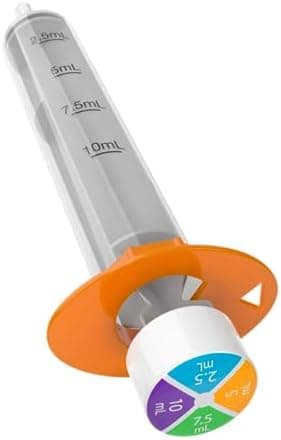 EZY DOSE Kids Baby Oral Syringe & Dispenser, True Easy Design for Liquid Medicine,Tylenol, Motrin, Easy to Administer, Accurate Dosing,10 mL/2 TSP Color Coded, BPA Free - Image 3