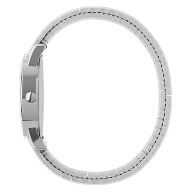 Timex Men's Easy Reader 35mm Day-Date Watch – Silver-Tone Case White Dial with Silver-Tone Expansion Band - Image 4