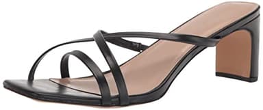 The Drop Women's Amelie Strappy Square Toe Heeled Sandal, Black, 7 - Image 1