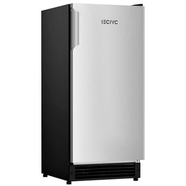 IECIVC Under Counter Crescent Ice Maker Machine, 15'' W Drainless Built-in Ice Maker, 25 LBS/Day with 22 LBS Storage Bin, Perfect for Commercial Home Bar, No Drain - Image 9