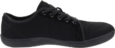 WHITIN Women's Canvas Minimalist Barefoot Shoes Low Top Wide Width Toe Box Zero Drop Sneaker Lace Up Size 9 Road Running Flat Lightweight Gym Fashion Nurse Tennis Walking Shoes Black 40 - Image 2