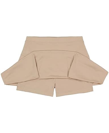 Nautica Girls' Little School Uniform Sensory-Friendly Performance Pleated Scooter, Khaki, 5 - Image 3