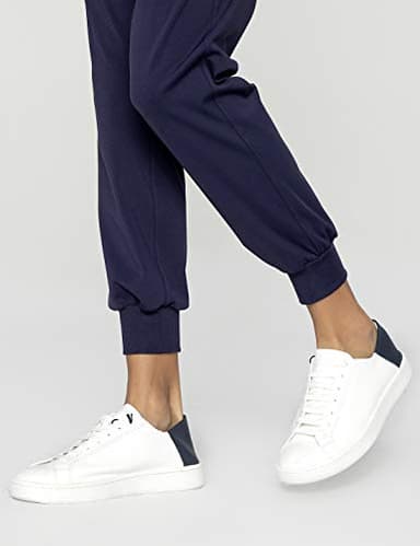 AJISAI Women's Petite Joggers Pants with Pockets Drawstring Sweatpants for Running Workout Lounge Wear Navy 25" XS - Image 6