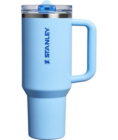 STANLEY Quencher ProTour Flip Straw Tumbler with Leakproof Lid 40 oz | Built-In Straw and Handle | Cup Holder Compatible for Travel | Insulated Stainless Steel Cup | BPA-Free | Cornflower Gloss - Image 1
