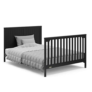 Graco Hadley 5-in-1 Convertible Crib with Drawer (Black) – Combo, Includes Full-Size Nursery Storage, Converts from Baby Crib to Toddler Bed, Daybed - Image 16