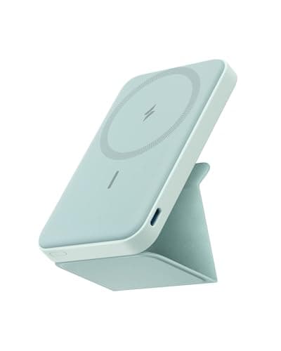 Anker 622 Magnetic Battery (MagGo), 5,000mAh Foldable Magnetic Wireless Portable Charger with Stand and USB-C Port (On The Side), Magsafe-Compatible for iPhone 16/15/14/13 Series - Image 1