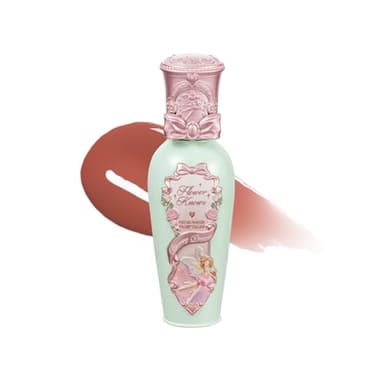 Flower Knows Midsummer Fairytales Coating Lip Lacquer,Glowy Non-Fading Lip Gloss,Hydrating Tinted Lip Oil for Girls&Women,Vegan & Cruelty Free,0.17Fl Oz(G09 Dream Voyager) - Image 1