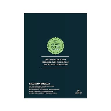 Galison Occult and Curious – 1000 Piece Glow in The Dark Jigsaw Puzzle Featuring an Eerie Collection of Creepy and Spooky Objects - Image 7