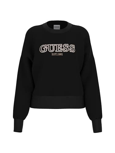 GUESS Women's Midge Sweatshirt, Jet Black - Image 3