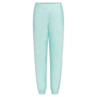 adidas Girls Cotton Fleece Joggers, Aqua Blue, Large - Image 4