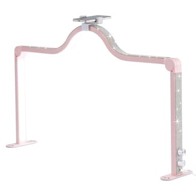 Afatnao Upgraded Nail Tech Lamp for Desk, 34 in Foldable Large Nail Light with Phone Holder, 3 Modes 3000K-6000K LED Manicure Lamp, Half Moon Light for Lash Eyelash Extension, Tattoo, Eyebrows - Image 7