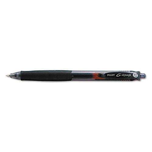 Pilot G-Knock BeGreen Refillable & Retractable Gel Ink Pens, Fine Point, Black Ink, 12-Pack (31506) - Image 1