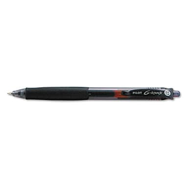 Pilot G-Knock BeGreen Refillable & Retractable Gel Ink Pens, Fine Point, Black Ink, 12-Pack (31506) - Image 1