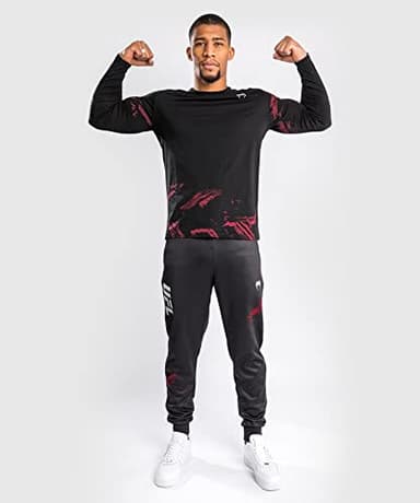 Venum UFC Authentic Fight Week 2.0 T-Shirt - Long Sleeves - Black/Red - Image 7