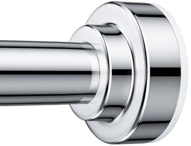 TEECK Shower Curtain Rod, 32-80 inch Adjustable Spring Tension Curtain Rod, Never Rust Anti-Slip Shower Curtain Rod for Bathroom, No Drilling, Never Collapse, Easy to Use, Silver - Image 1