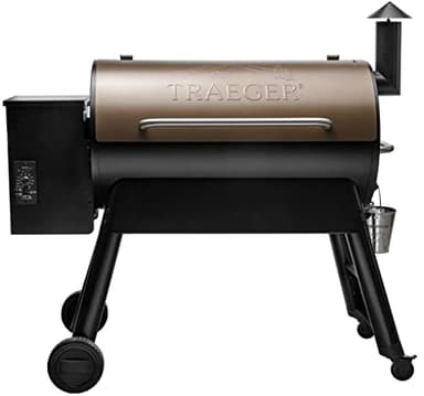 Traeger Grills Pro 34 Electric Wood Pellet Grill and Smoker, Bronze, 884 Square Inches Cook Area, 450 Degree Max Temperature, Meat Probe, 6 in 1 BBQ Grill - Image 1