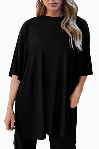 PRETTYGARDEN Two Piece Sets For Women Summer Fashion Lounge Matching Set 2025 Travel Vacation Airport Outfits Clothing (Black,X-Large) - Image 7