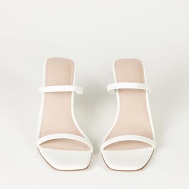 The Drop Women's Sophia Two Strap Wedge, White + Jute, 8 - Image 6