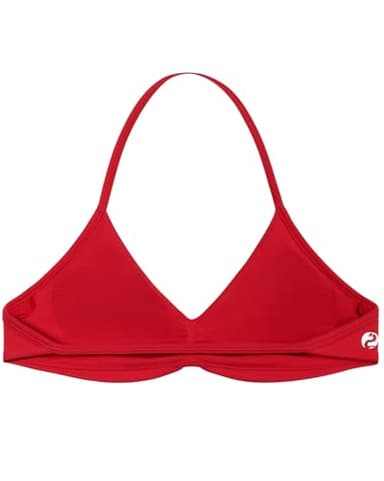 AUROLA Influence Strappy Bra Sports Bras for Women, Backless Padded Impact Strappy Bra for Workout Gym Yoga with Removable Cups,Chili Red,S - Image 2