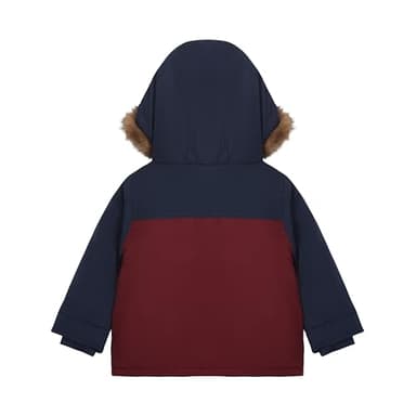 Carter's Baby Boys Warm Winter Parka Hooded Jacket, Navy, 18 Months - Image 3